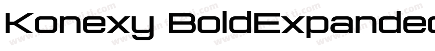 Konexy BoldExpanded字体转换